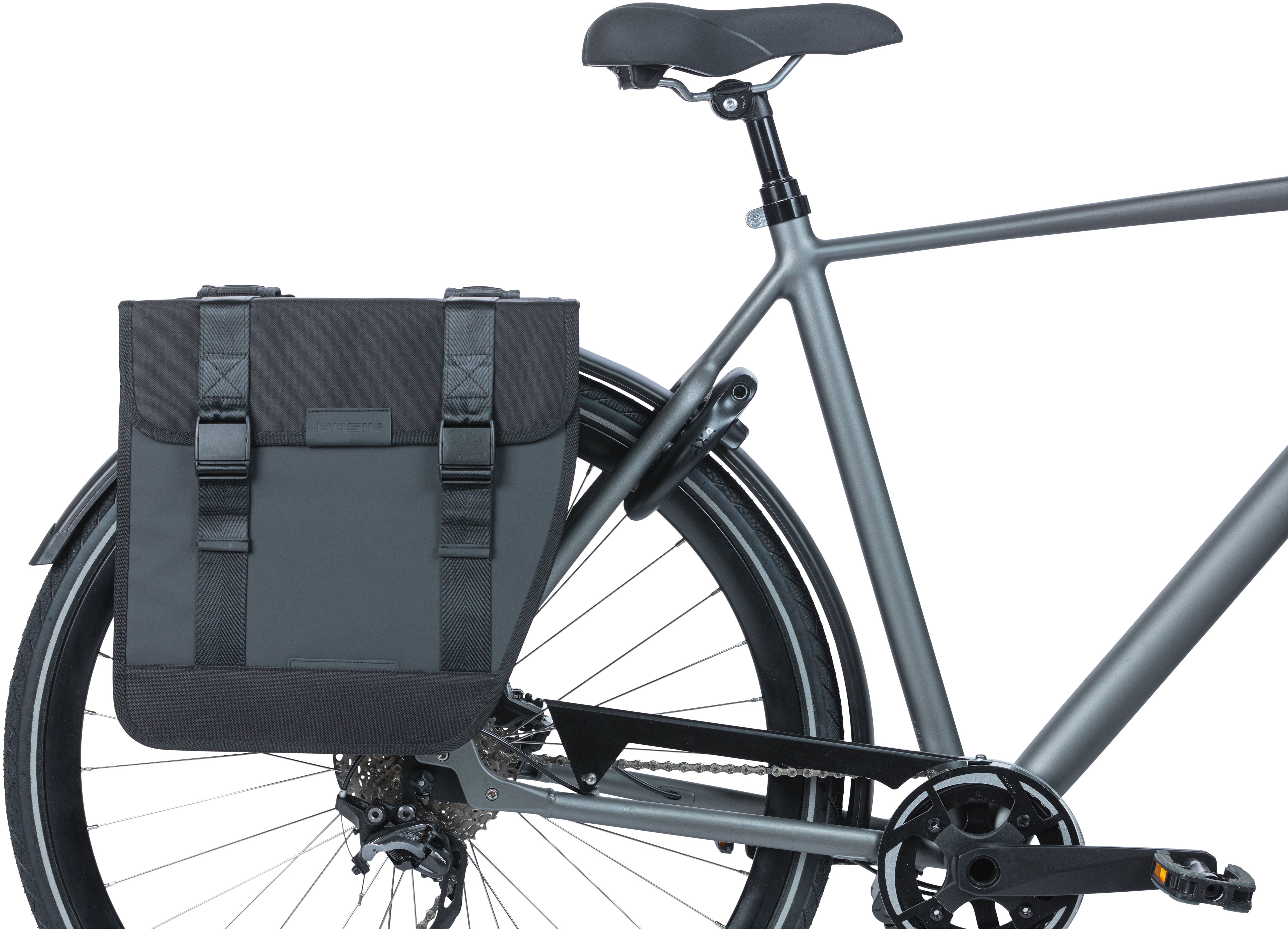 Dubbele fietstas Basil Tour Waterproof XL 35 liter 34 x 14 x 34 cm - zwart