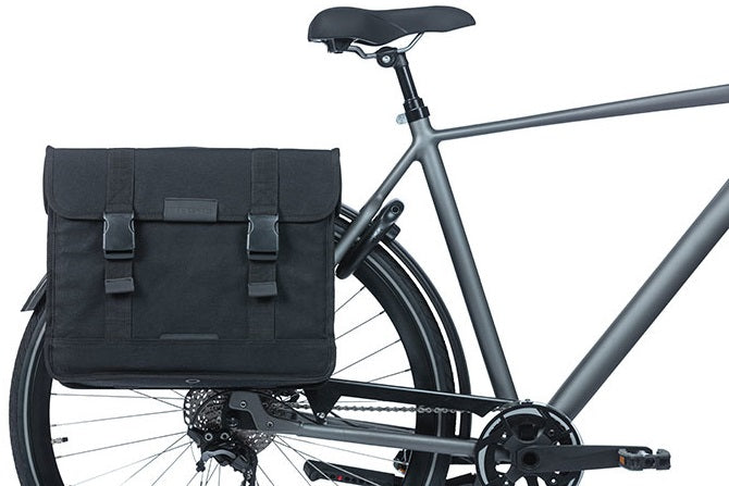 Dubbele fietstas Basil Kavan Eco Classic 68 liter 40 x 25 x 33 cm - zwart