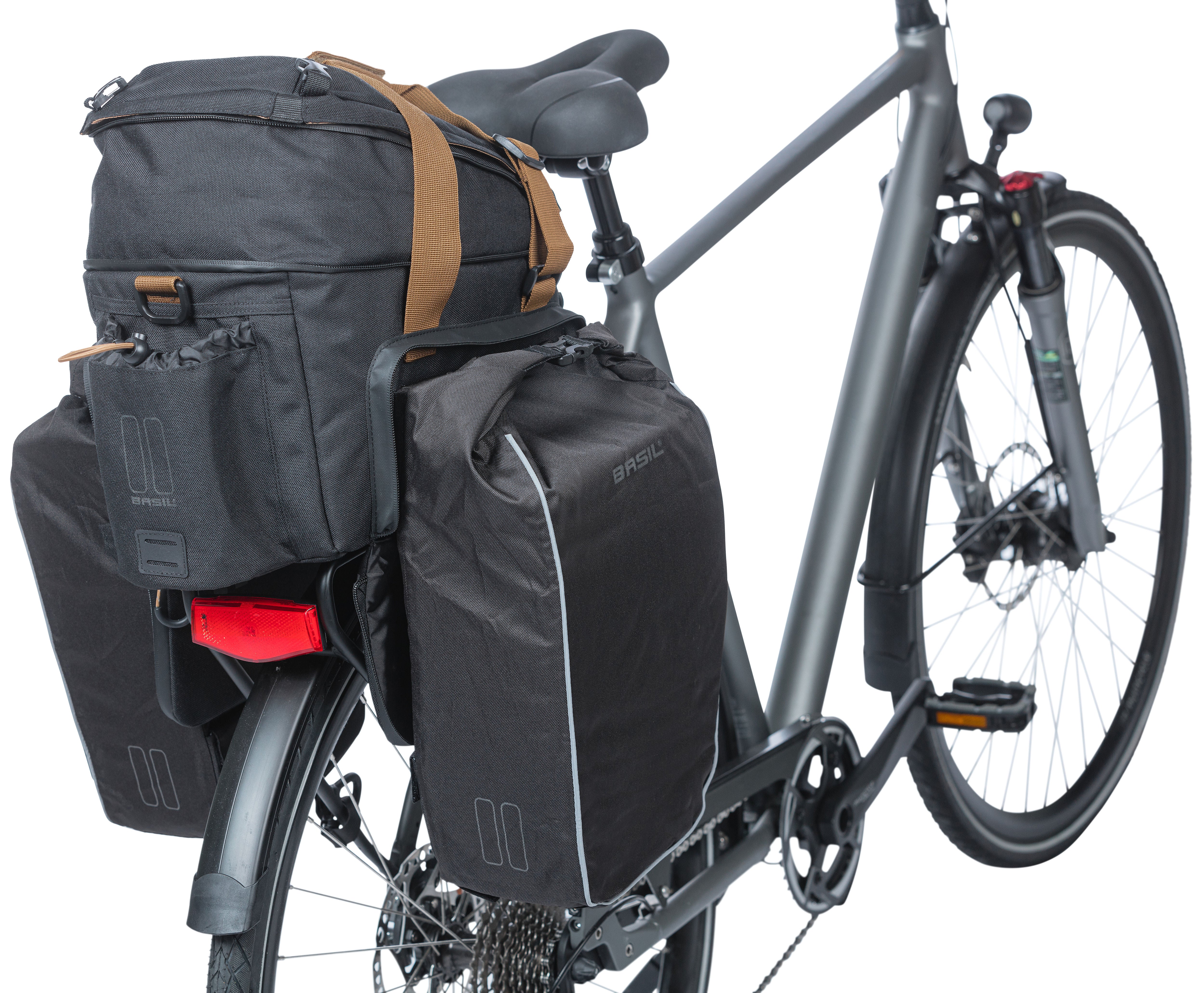 Bagagedragertas Basil Miles XL Pro 9-36 liter 31 x 23 x 20 cm - black slate