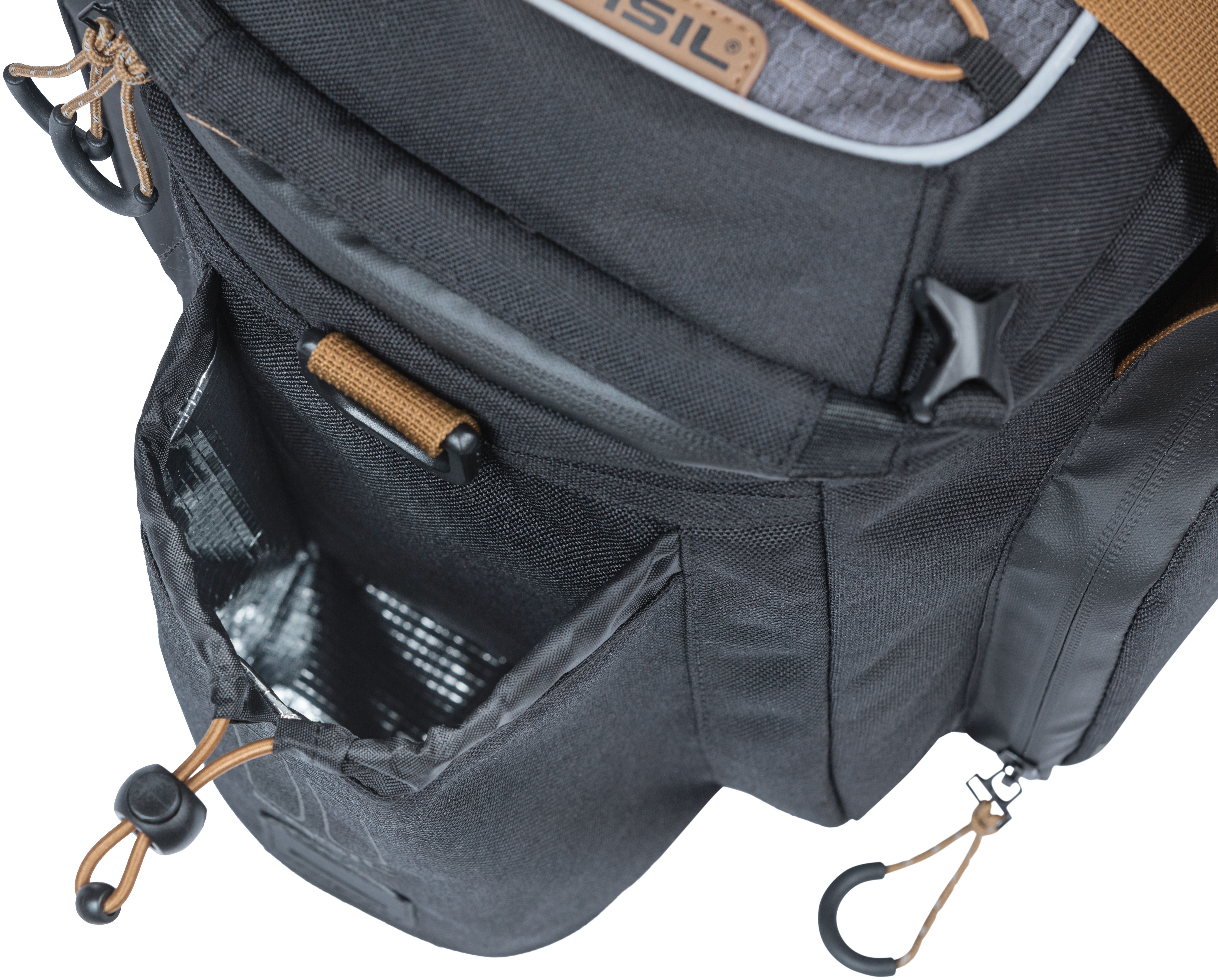 Bagagedragertas Basil Miles XL Pro 9-36 liter 31 x 23 x 20 cm - black slate
