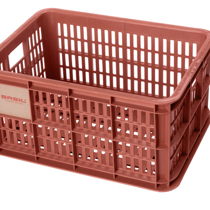 Fietskrat Basil Crate small 17,5 liter 29 x 39 x 20 cm - terra red