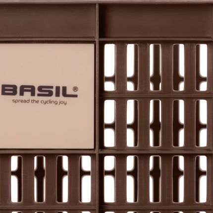 Fietskrat Basil Crate small 17,5 liter 29 x 39 x 20 cm - chocolate brown