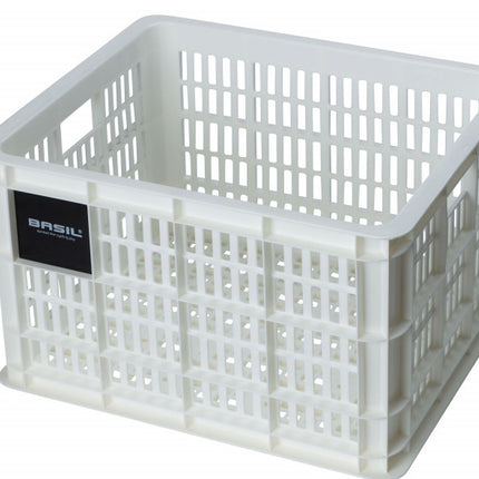 Fietskrat Basil Crate medium 27 liter 34 x 40 x 25 cm - bright white