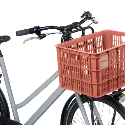 Fietskrat Basil Crate large 40 liter 34 x 49 x 27 cm - terra red