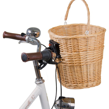 Rieten fietsmand M-Wave Eco - afneembaar