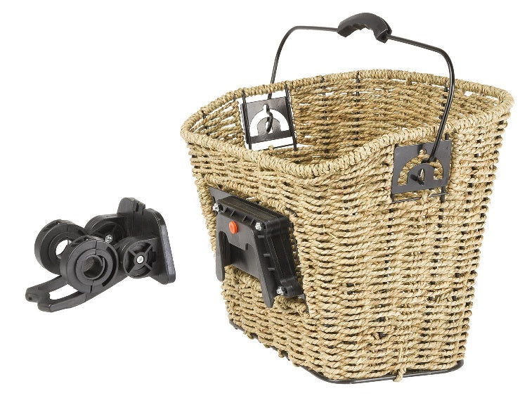 Stuurmand M-Wave gevlochten 35 x 25 x 26 / ø22 cm inclusief stuurhouder