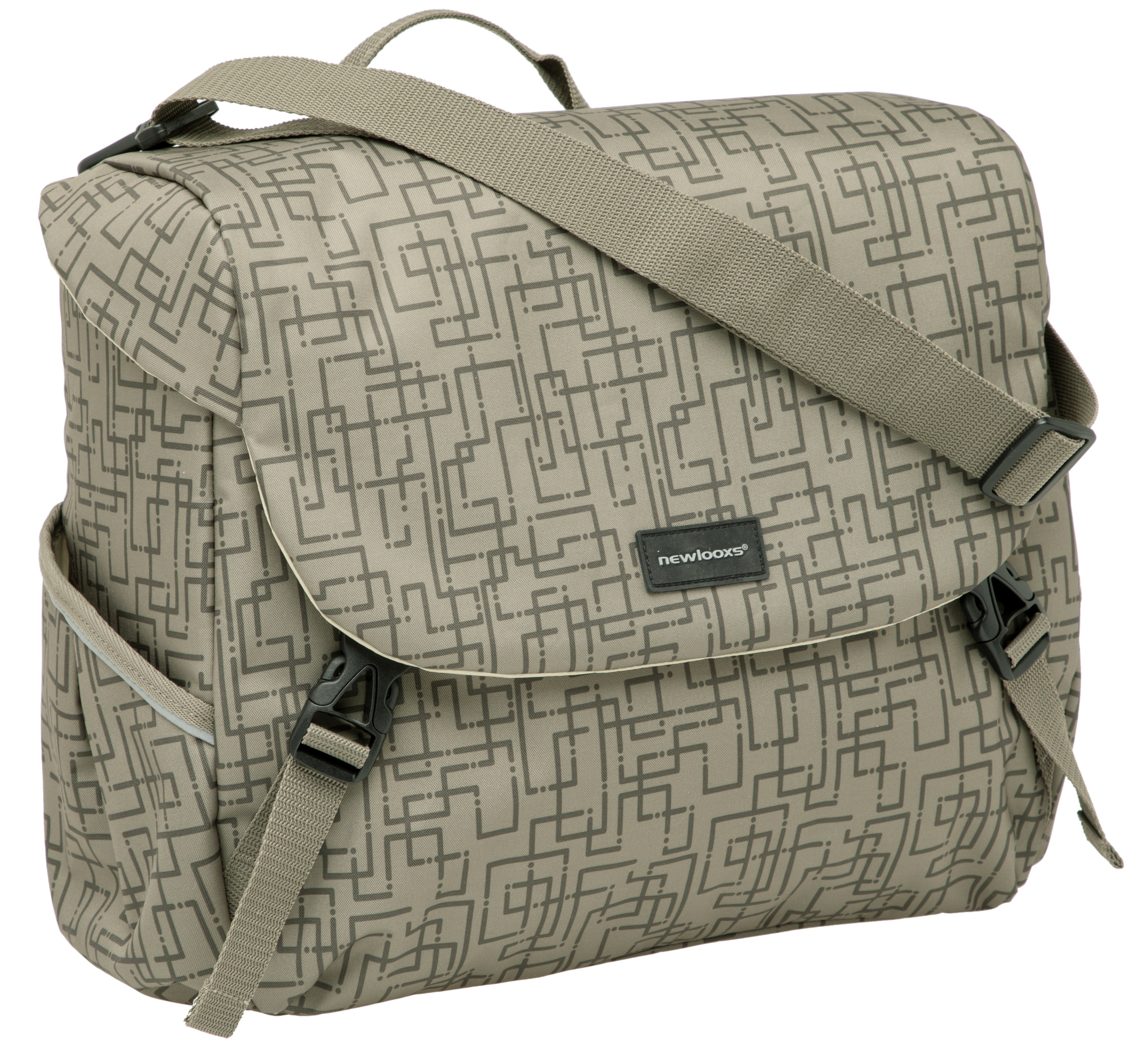 Enkele fietstas New Looxs Mondi Joy Single 18,5 liter 36 x 16 x 32 cm - ivy black