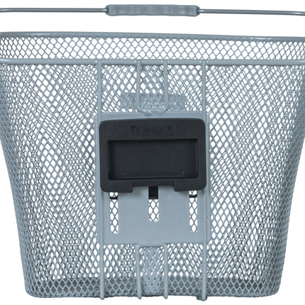 Fietsmand Basil Bremen KF 14 liter 26 x 35 x 29 cm - zilver (zonder houder)