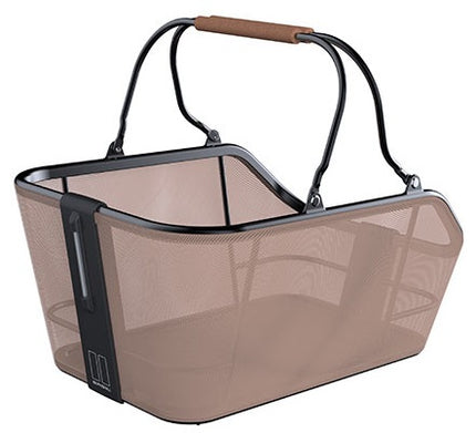 Panier de vélo Basil Cento Tech Fiber Nordlicht MIK 22 litres 46 x 34 x 25 cm - marron sable