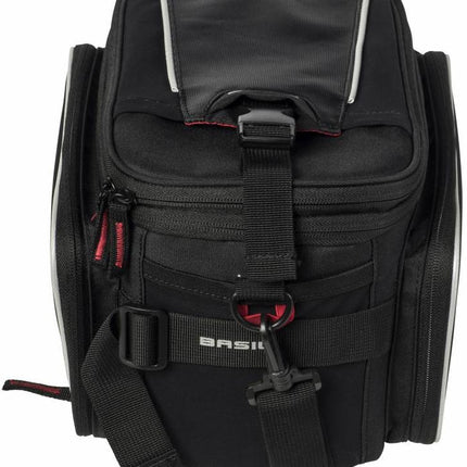 Bagagedragertas Basil Sport Design Trunkbag 7-15 liter 36 x 26 x 18 cm - zwart