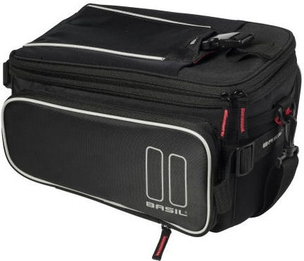 Bagagedragertas Basil Sport Design Trunkbag 7-15 liter 36 x 26 x 18 cm - zwart