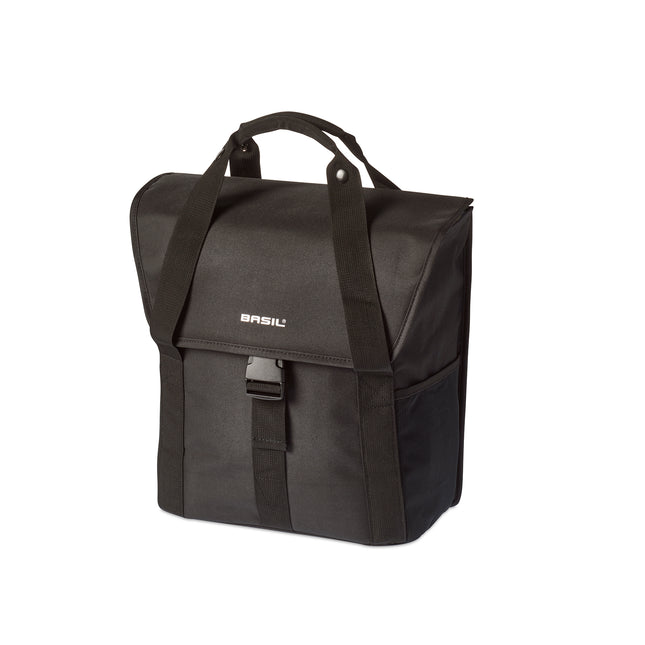 Fietstas Basil Go-Single 18 liter 33 x 17 x 41 cm - zwart
