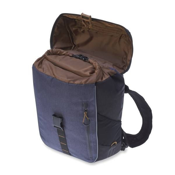 Fietsschoudertas Basil Miles Daypack 16 liter 33 x 17 x 41 cm - zwart/grijs