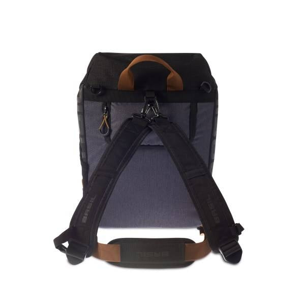 Fietsschoudertas Basil Miles Daypack 16 liter 33 x 17 x 41 cm - zwart/grijs