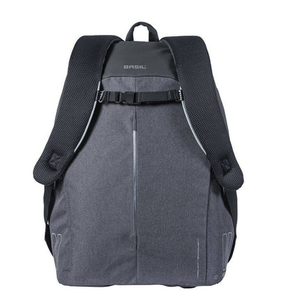 Fietsrugzak Basil B-Safe Backpack Nordlicht 18 liter 29 x 14 x 45 cm - zwart