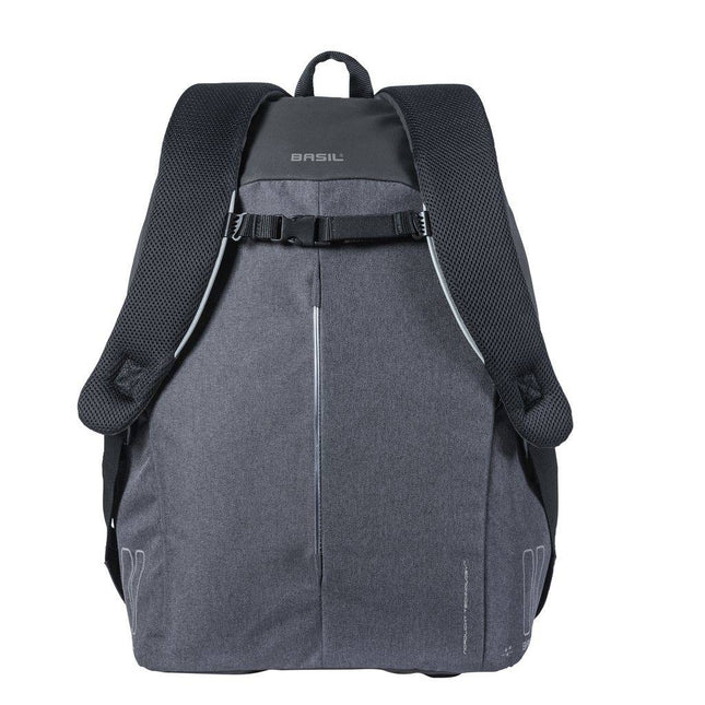 Fietsrugzak Basil B-Safe Backpack Nordlicht 18 liter 29 x 14 x 45 cm - zwart
