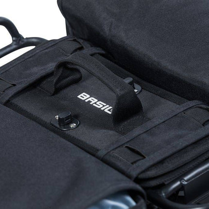 Basil DBS Detachable Bag System - afneembare bevestigingsplaten - zwart