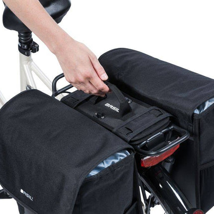 Basil DBS Detachable Bag System - afneembare bevestigingsplaten - zwart