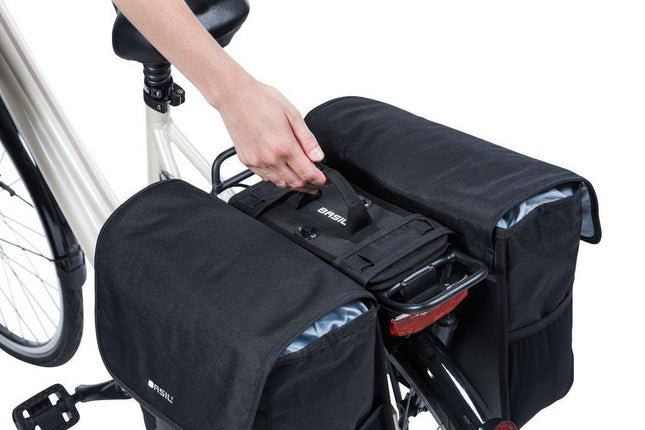 Basil DBS Detachable Bag System - afneembare bevestigingsplaten - zwart