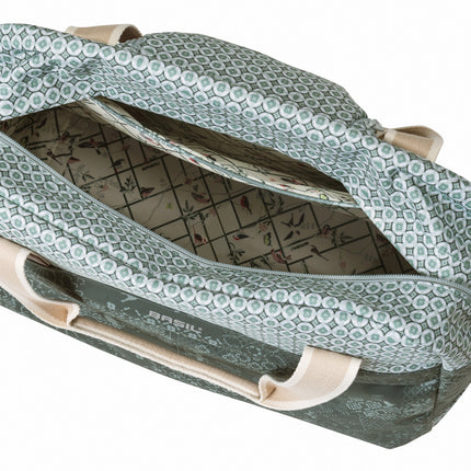 Fietstas Basil Bohème Carry All 18 liter 44 x 17 x 31 cm - groen