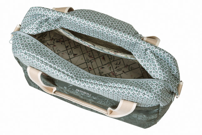 Fietstas Basil Bohème Carry All 18 liter 44 x 17 x 31 cm - groen