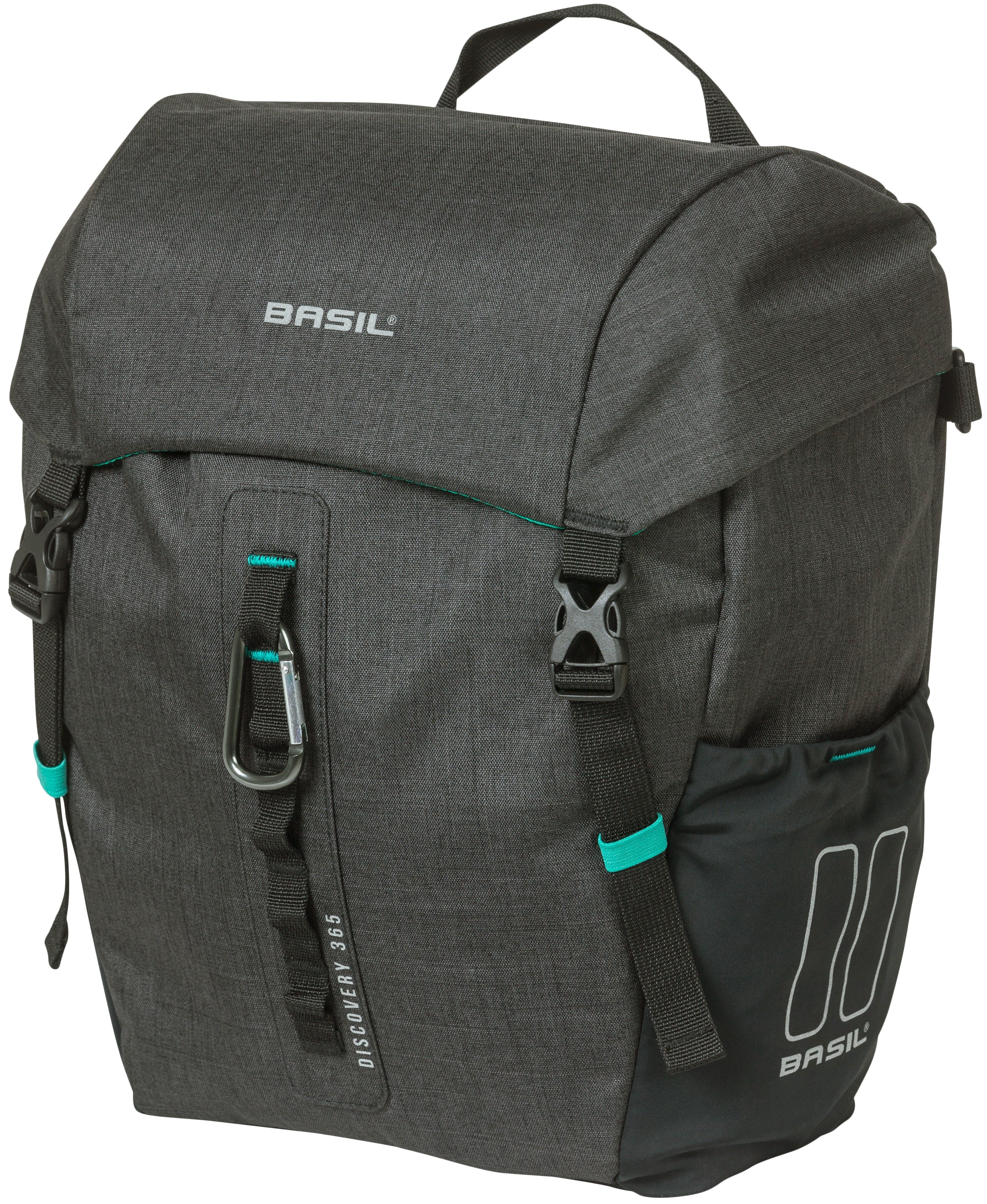 Enkele fietstas Basil Discovery 365D 9 liter 30 x 14 x 31 cm - black melee