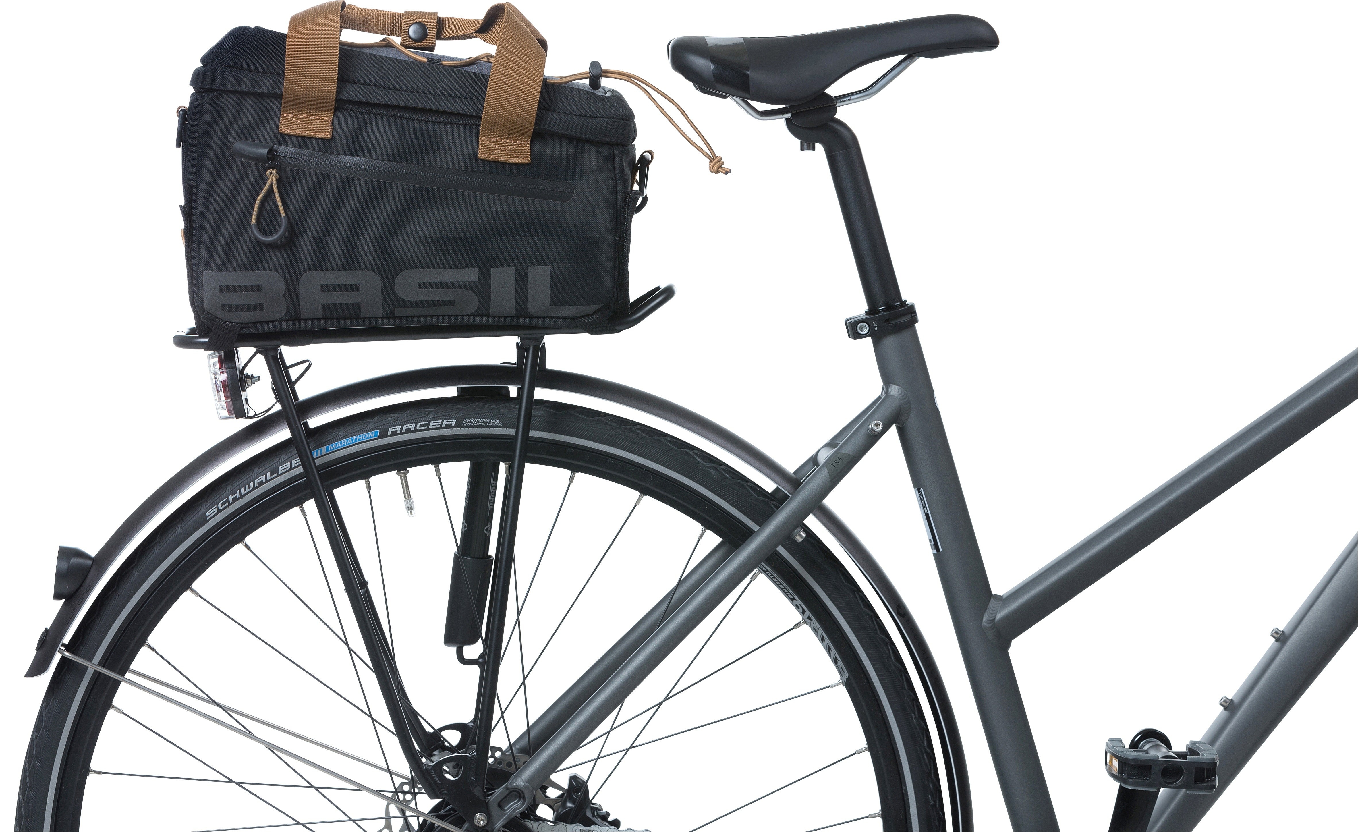 Bagagedragertas Basil Miles Trunkbag 7 liter 32 x 19 x 21 cm - black slate