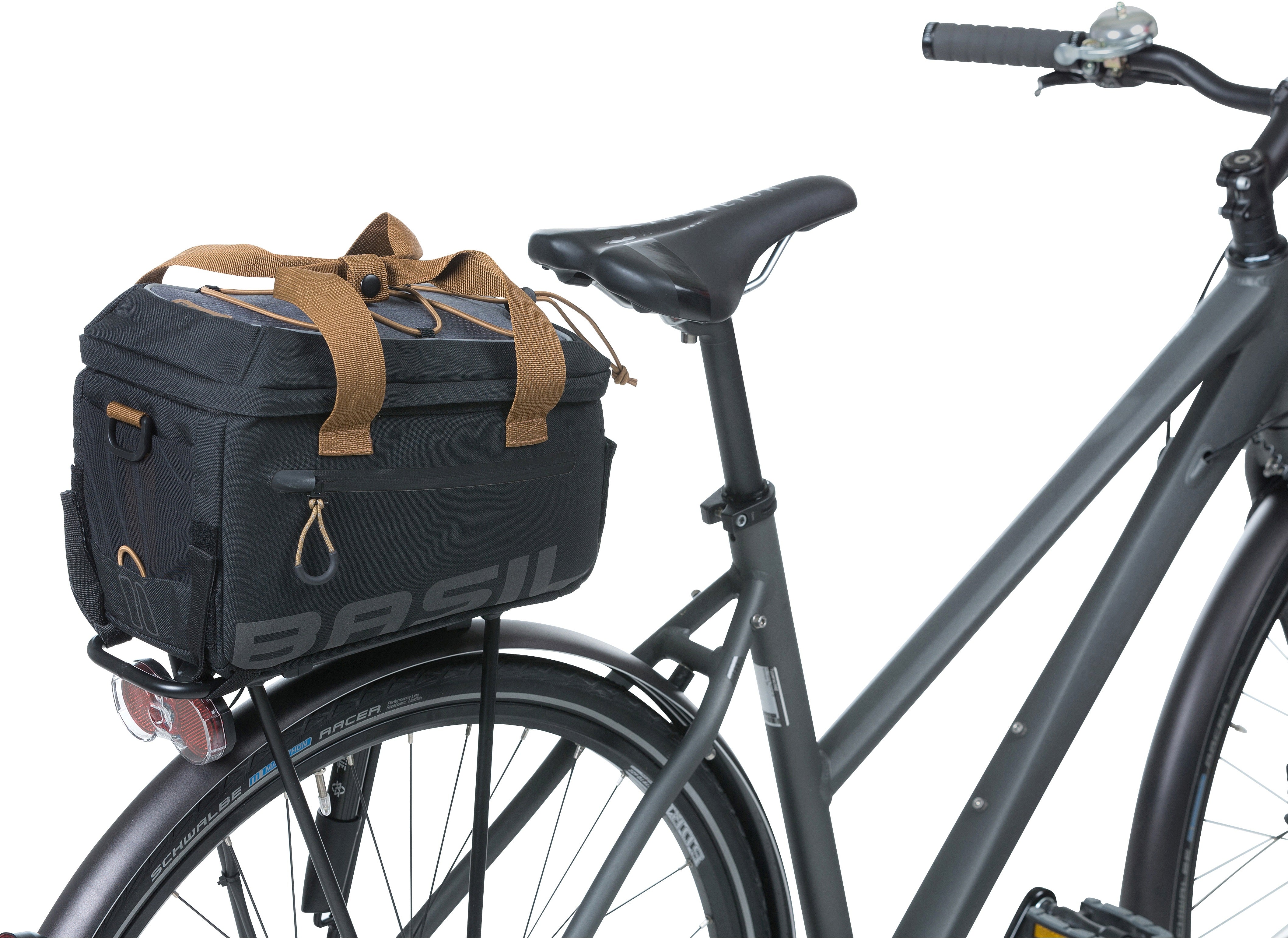 Bagagedragertas Basil Miles Trunkbag 7 liter 32 x 19 x 21 cm - black slate