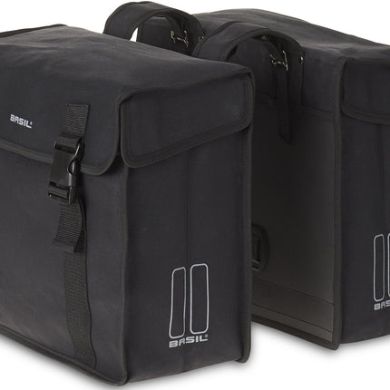 Dubbele fietstas Basil Kavan 45 liter 39 x 17 x 45 cm - zwart