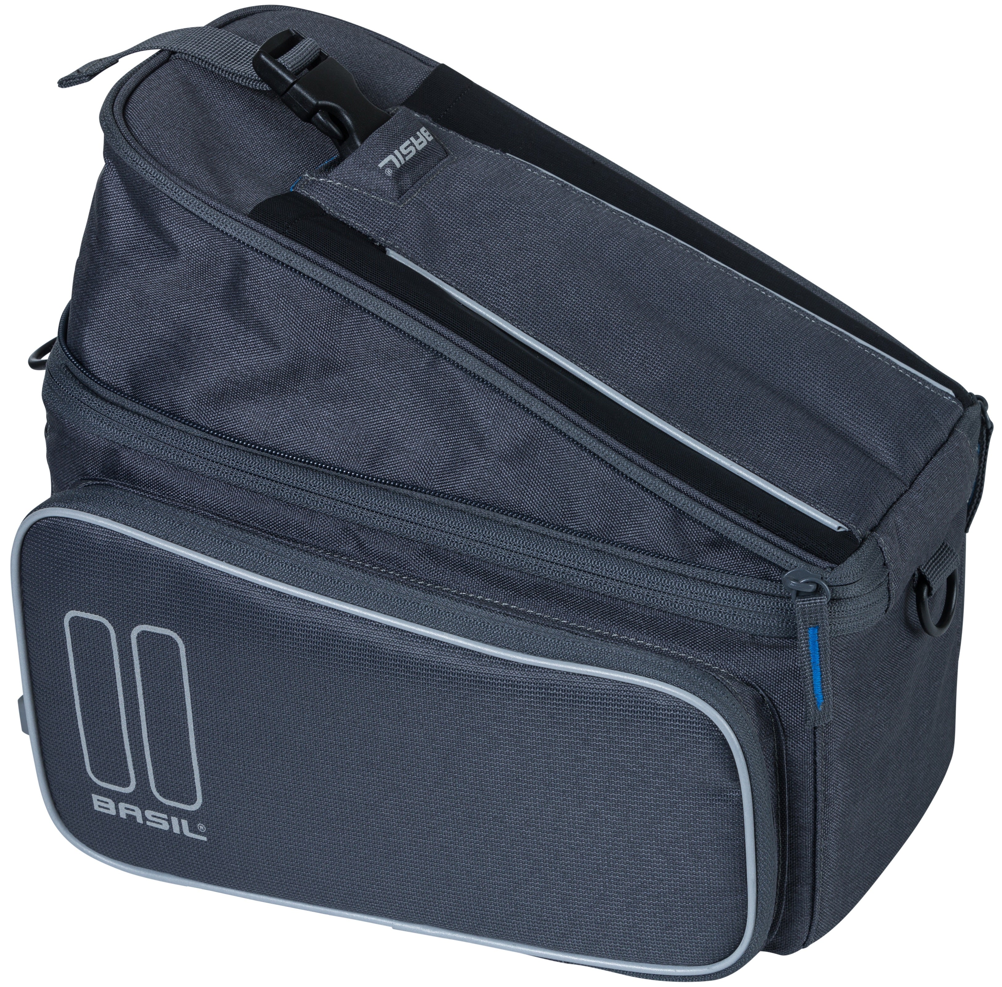Bagagedragertas Basil Sport Design Trunkbag MIK 7 tot 15 liter 36 x 26 x 18 cm - graphite