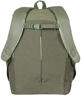 Fietsrugzak voor 13"  laptop Basil B-Safe Commuter Nordlicht 13 liter 26 x 13 x 40 cm - olijfgroen