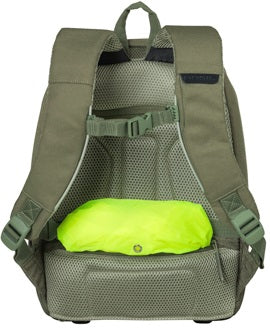 Fietsrugzak voor 13"  laptop Basil B-Safe Commuter Nordlicht 13 liter 26 x 13 x 40 cm - olijfgroen