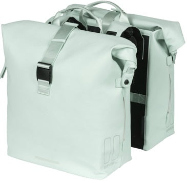 Dubbele fietstas Basil SoHo Nordlicht 41 liter 31 x 13 x 37 cm - pastel groen