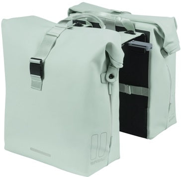 Dubbele fietstas Basil SoHo Nordlicht MIK 41 liter 31 x 13 x 37 cm - pastel groen