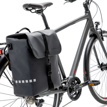 Fietstas New Looxs Odense Single 17,5 liter 32 x 16 x 38 cm - zwart