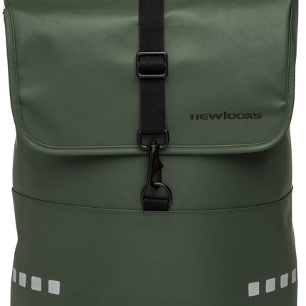 Rugtas New Looxs Odense Backpack 18 liter 30 x 17 x 43 cm - groen