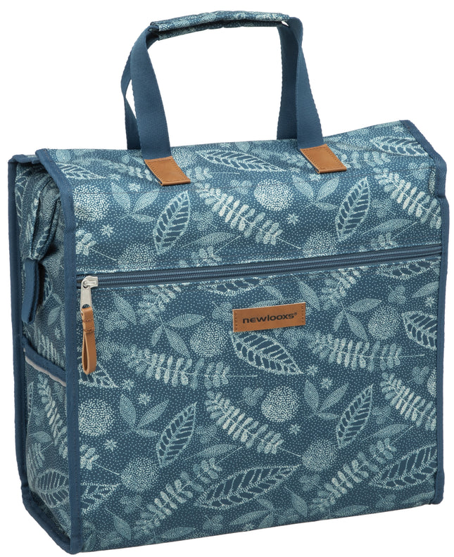 Enkele fietstas New Looxs Lilly Forest 18 liter 35 x 16 x 32 cm - blauw