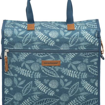 Enkele fietstas New Looxs Lilly Forest 18 liter 35 x 16 x 32 cm - blauw
