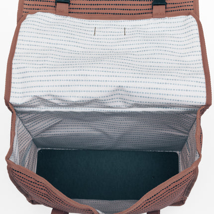Dubbele fietstas New Looxs Fiori Double 30 liter 37 x 33 x 12,5 cm (x2) - nomi red