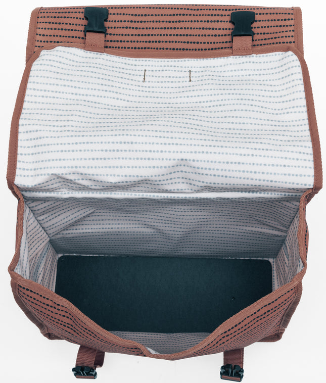 Dubbele fietstas New Looxs Fiori Double 30 liter 37 x 33 x 12,5 cm (x2) - nomi red