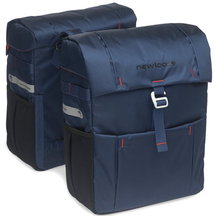 Dubbele fietstas New Looxs Vigo Double 37 liter 31 x 40 x 15 cm (2x) - blauw