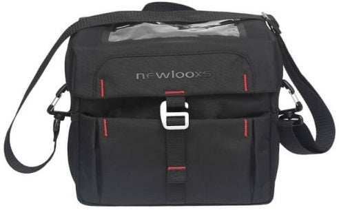 Stuurtas New Looxs Vigo Handbar Bag Klickfix 8,5 liter 26 x 22 x 15 cm - zwart