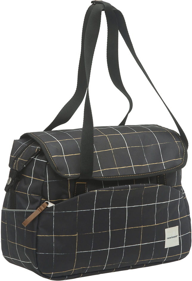 Fietstas New Looxs Tosca 16 liter 38 x 28 x 15,5 cm - check black