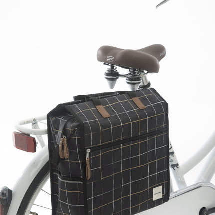 Fietstas New Looxs Lilly 18 liter 35 x 32 x 16 cm - check black