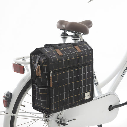 Fietstas New Looxs Lilly 18 liter 35 x 32 x 16 cm - check black