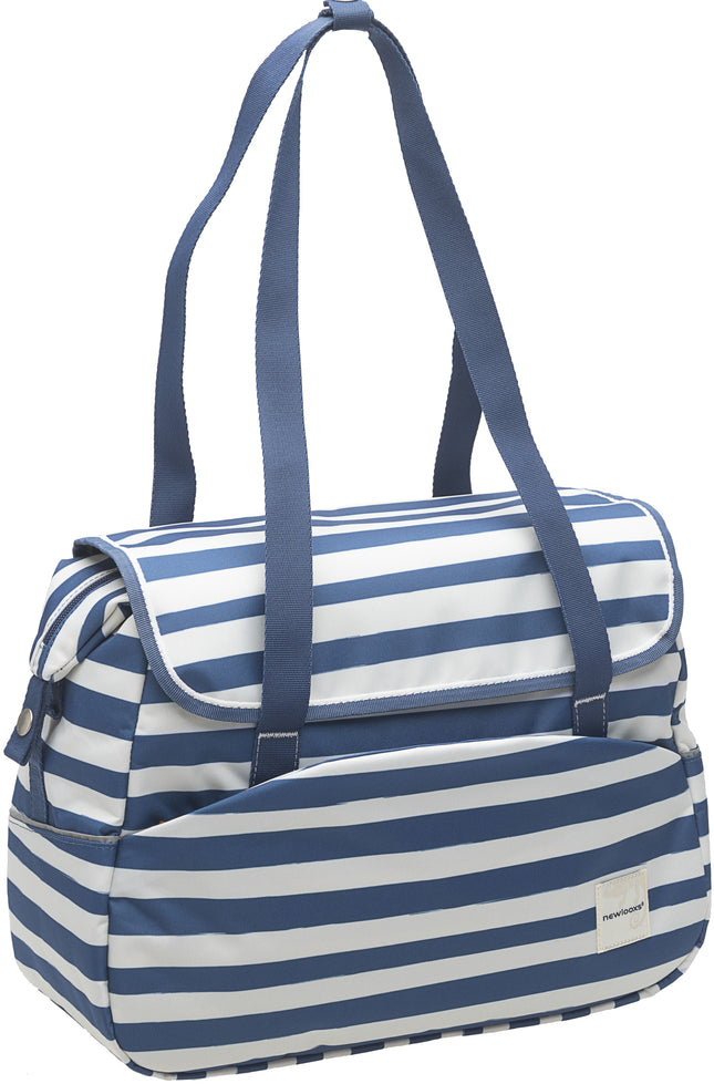 Fietsschoudertas New Looxs Tosca 16 liter 38 x 28 x 15,5 cm - blue stripe