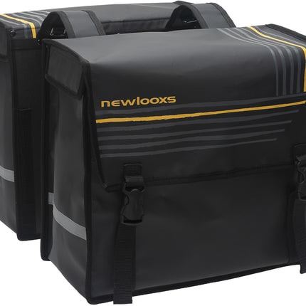 Dubbele fietstas New Looxs Bisonyl 46 liter 39 x 33 x 18 cm (2x) - zwart