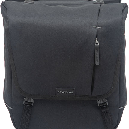Dubbele fietstas New Looxs Nova Double Racktime 32 liter 35 x 35 x 15 cm (2x) - zwart