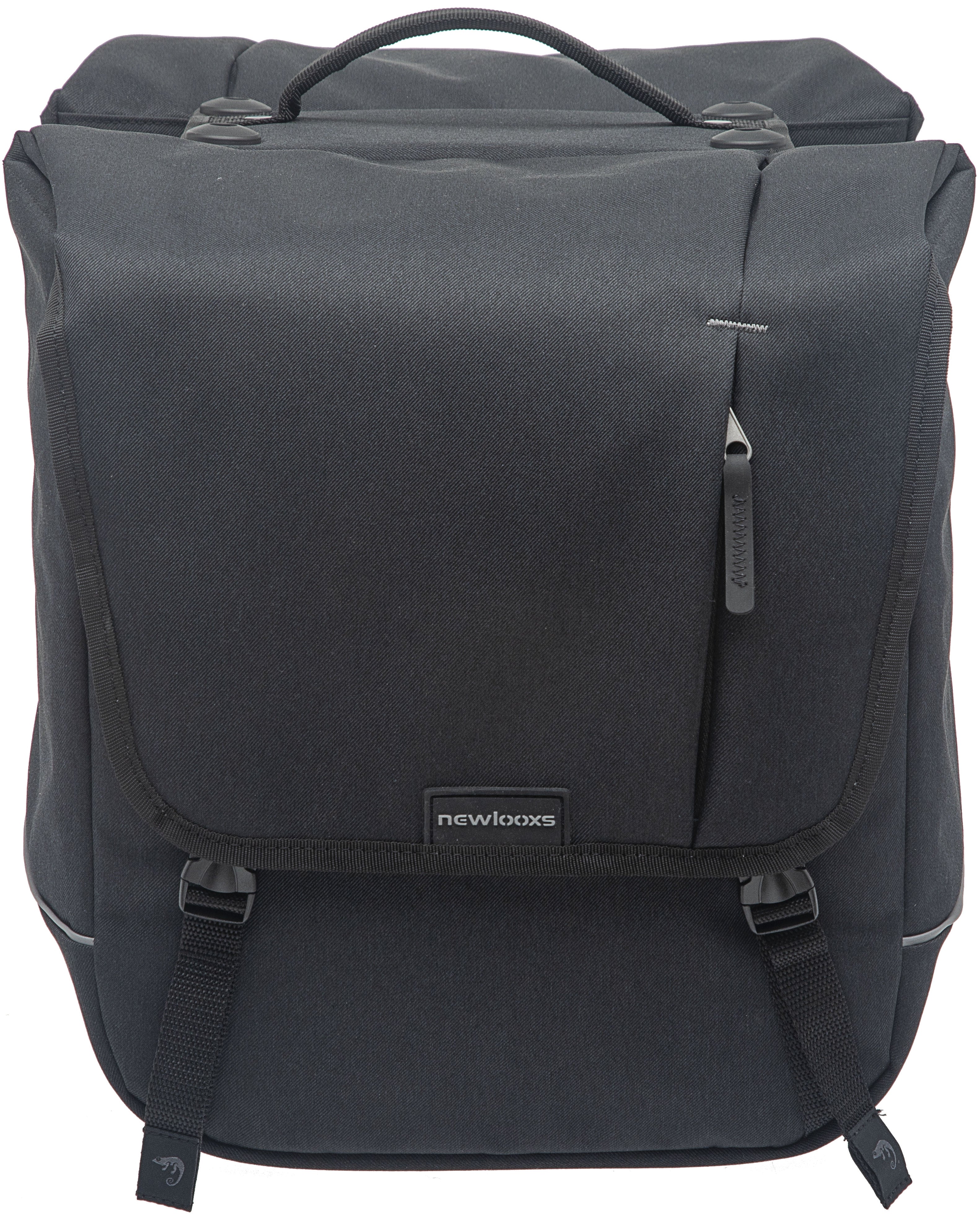 Dubbele fietstas New Looxs Nova Double Racktime 32 liter 35 x 35 x 15 cm (2x) - zwart