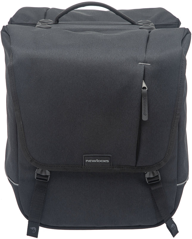 Dubbele fietstas New Looxs Nova Double Racktime 32 liter 35 x 35 x 15 cm (2x) - zwart